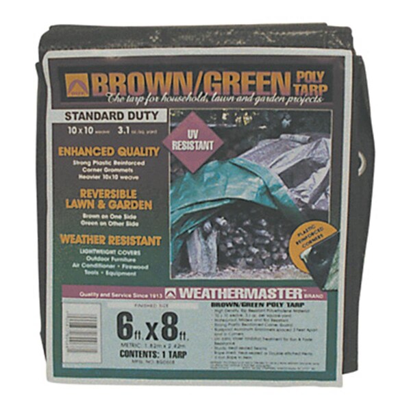 Dize 6 ft x 8 ft Tarp, Brown/Green DI379777 - main